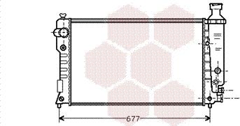 Van Wezel 40002126 - Радиатор, охлаждане на двигателя vvparts.bg