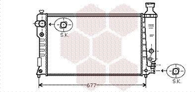 Van Wezel 40002127 - Радиатор, охлаждане на двигателя vvparts.bg