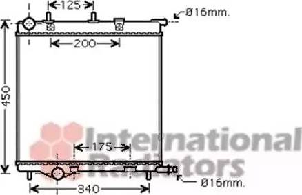 Van Wezel 40002293 - Радиатор, охлаждане на двигателя vvparts.bg