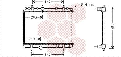 Van Wezel 40002265 - Радиатор, охлаждане на двигателя vvparts.bg