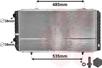 Van Wezel 40002268 - Радиатор, охлаждане на двигателя vvparts.bg