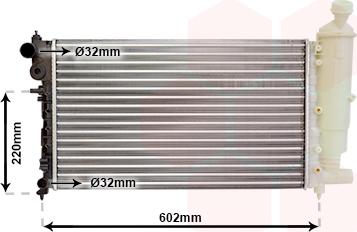 Van Wezel 40002262 - Радиатор, охлаждане на двигателя vvparts.bg