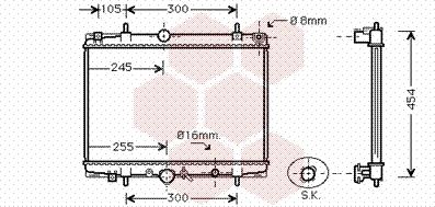 Van Wezel 40002200 - Радиатор, охлаждане на двигателя vvparts.bg