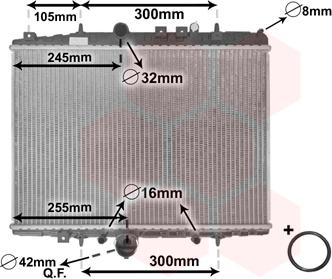 Van Wezel 40002201 - Радиатор, охлаждане на двигателя vvparts.bg