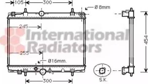 Van Wezel 40002213 - Радиатор, охлаждане на двигателя vvparts.bg