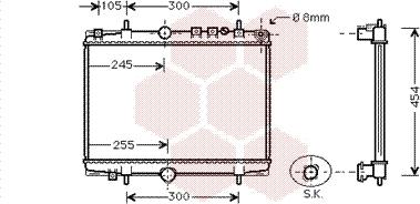 Van Wezel 40002234 - Радиатор, охлаждане на двигателя vvparts.bg