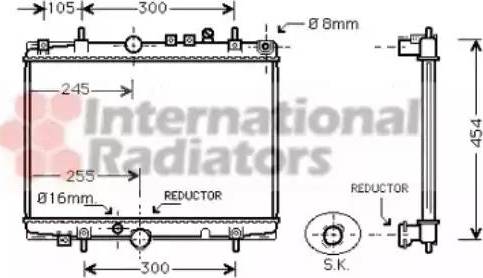 Van Wezel 40002235 - Радиатор, охлаждане на двигателя vvparts.bg