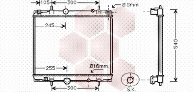 Van Wezel 40002274 - Радиатор, охлаждане на двигателя vvparts.bg