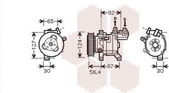 Van Wezel 4000K318 - Компресор, климатизация vvparts.bg