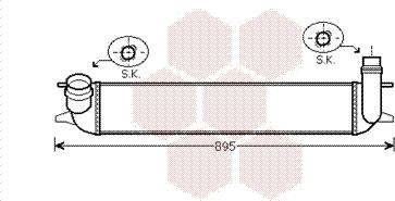 Van Wezel 43004426 - Интеркулер (охладител за въздуха на турбината) vvparts.bg