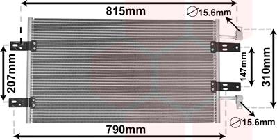 Van Wezel 43005451 - Кондензатор, климатизация vvparts.bg