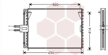 Van Wezel 43005189 - Кондензатор, климатизация vvparts.bg