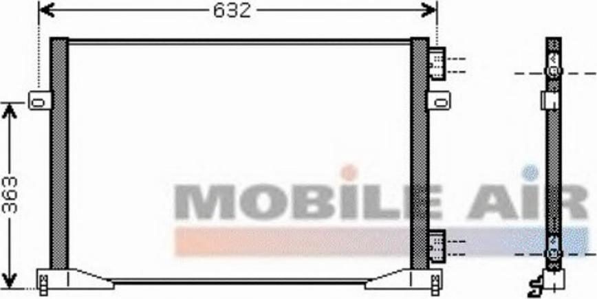 Van Wezel 43005391 - Кондензатор, климатизация vvparts.bg