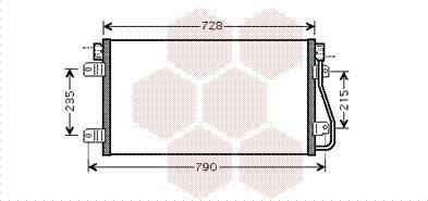 Van Wezel 43005348 - Кондензатор, климатизация vvparts.bg