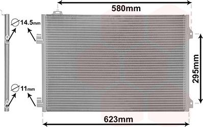 Van Wezel 43005347 - Кондензатор, климатизация vvparts.bg