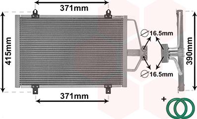 Van Wezel 43005201 - Кондензатор, климатизация vvparts.bg