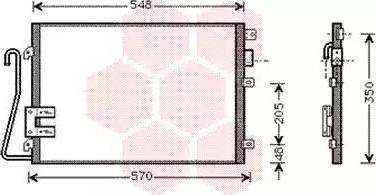 Van Wezel 43005275 - Кондензатор, климатизация vvparts.bg