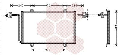 Van Wezel 43005278 - Кондензатор, климатизация vvparts.bg