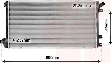 Van Wezel 43002408 - Радиатор, охлаждане на двигателя vvparts.bg