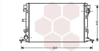 Van Wezel 43002420 - Радиатор, охлаждане на двигателя vvparts.bg