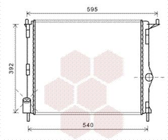 Van Wezel 43002476 - Радиатор, охлаждане на двигателя vvparts.bg