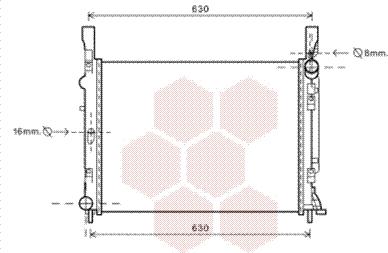 Van Wezel 43002472 - Радиатор, охлаждане на двигателя vvparts.bg