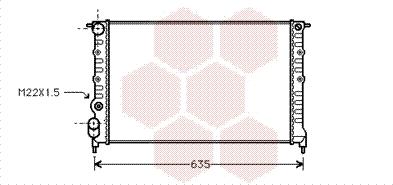 Van Wezel 43002149 - Радиатор, охлаждане на двигателя vvparts.bg