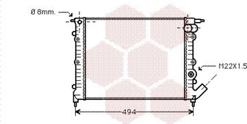 Van Wezel 43002132 - Радиатор, охлаждане на двигателя vvparts.bg