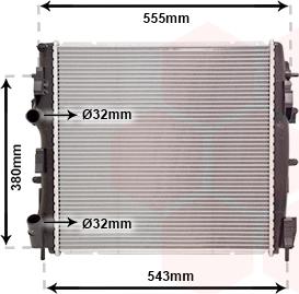 Van Wezel 43002399 - Радиатор, охлаждане на двигателя vvparts.bg