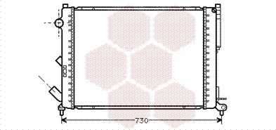 Van Wezel 43002301 - Радиатор, охлаждане на двигателя vvparts.bg