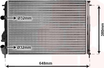 Van Wezel 43002312 - Радиатор, охлаждане на двигателя vvparts.bg