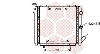 Van Wezel 43002377 - Радиатор, охлаждане на двигателя vvparts.bg