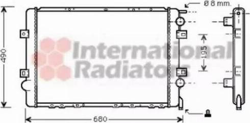 Van Wezel 43002299 - Радиатор, охлаждане на двигателя vvparts.bg