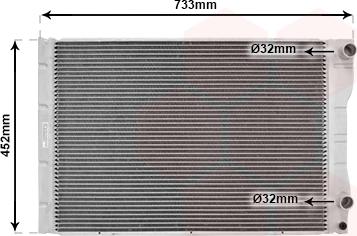 Van Wezel 43002293 - Радиатор, охлаждане на двигателя vvparts.bg