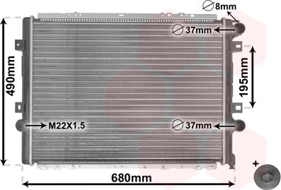 Van Wezel 43002264 - Радиатор, охлаждане на двигателя vvparts.bg