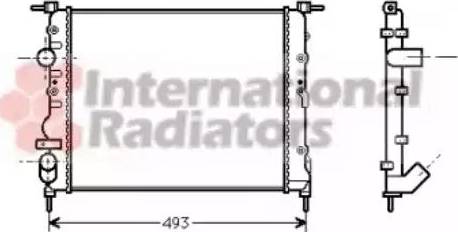 Van Wezel 43002218 - Радиатор, охлаждане на двигателя vvparts.bg