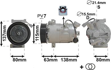 Van Wezel 4300K491 - Компресор, климатизация vvparts.bg