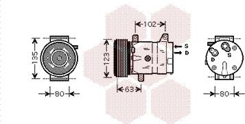 Van Wezel 4300K440 - Компресор, климатизация vvparts.bg