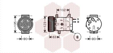 Van Wezel 4300K404 - Компресор, климатизация vvparts.bg