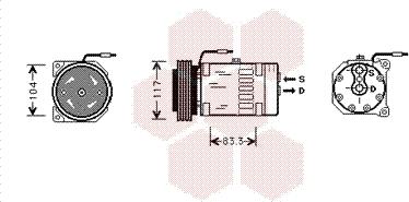 Van Wezel 4300K403 - Компресор, климатизация vvparts.bg