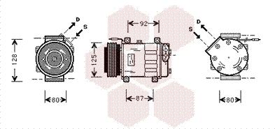 Van Wezel 4300K046 - Компресор, климатизация vvparts.bg