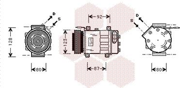 Van Wezel 4300K037 - Компресор, климатизация vvparts.bg