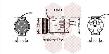 Van Wezel 4300K075 - Компресор, климатизация vvparts.bg