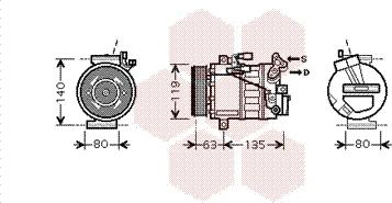 Van Wezel 4300K392 - Компресор, климатизация vvparts.bg