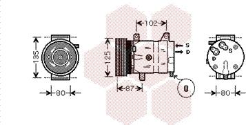 Van Wezel 4300K311 - Компресор, климатизация vvparts.bg