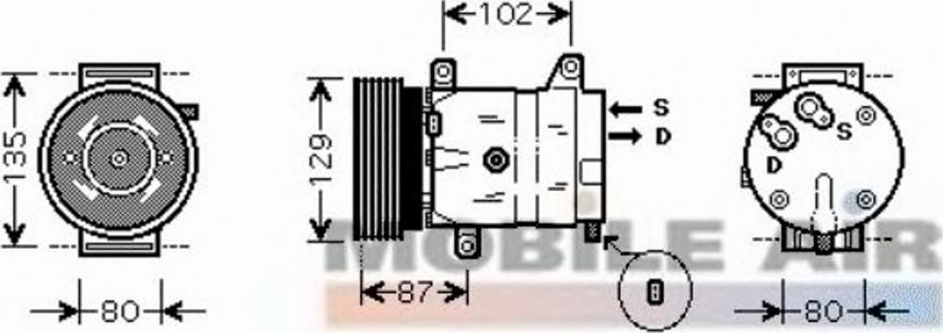 Van Wezel 4300K386 - Компресор, климатизация vvparts.bg