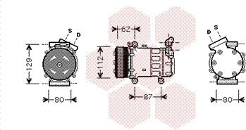 Van Wezel 4300K331 - Компресор, климатизация vvparts.bg