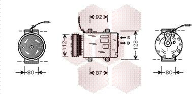 Van Wezel 4300K286 - Компресор, климатизация vvparts.bg