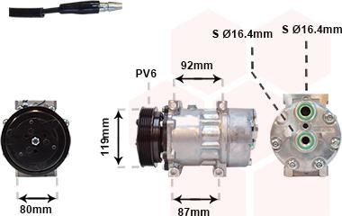 Van Wezel 4300K283 - Компресор, климатизация vvparts.bg