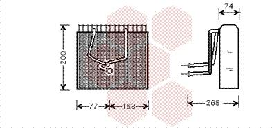Van Wezel 4300V173 - Изпарител, климатична система vvparts.bg